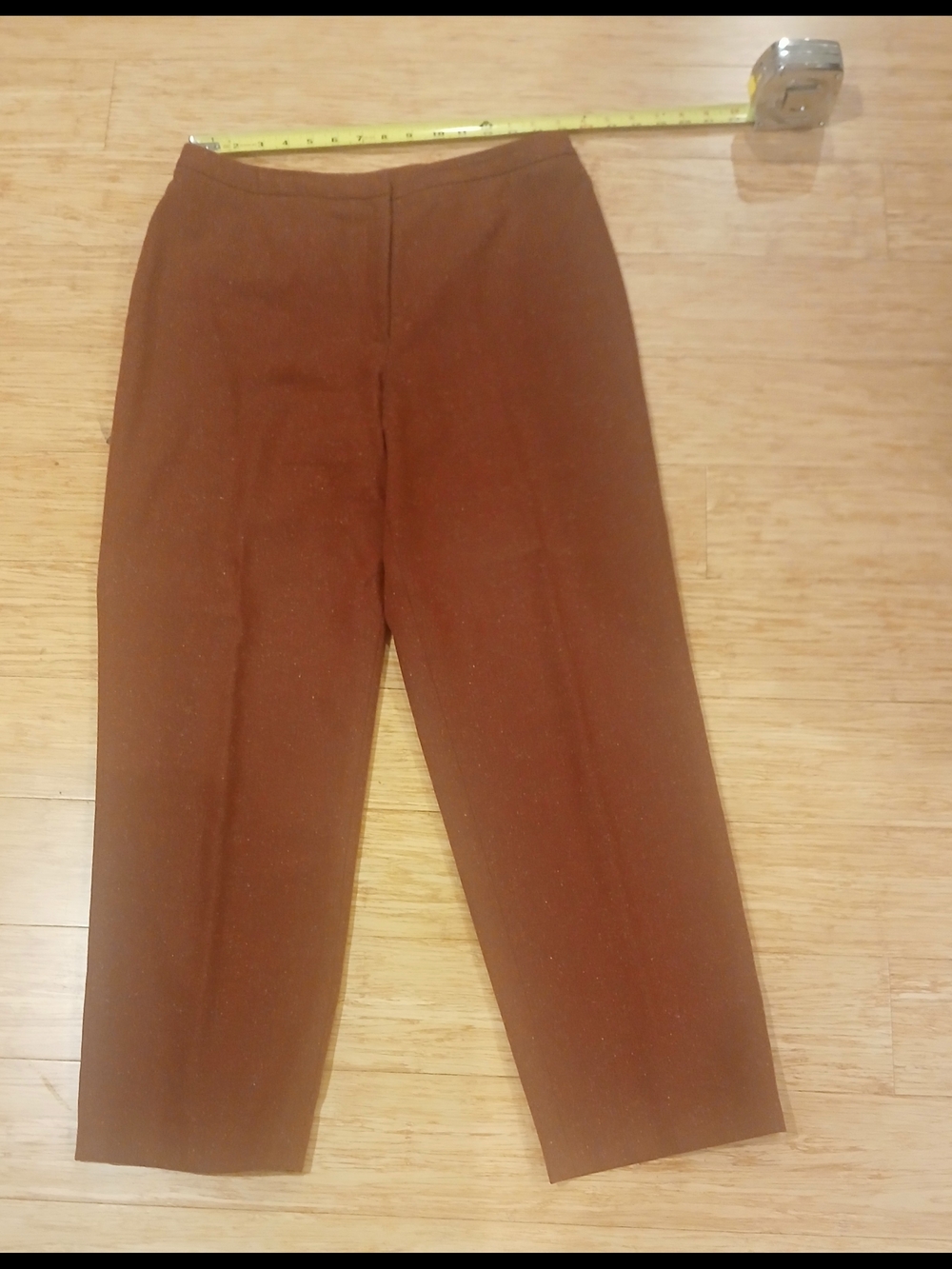 Women's Brown Tailored Dress Pants